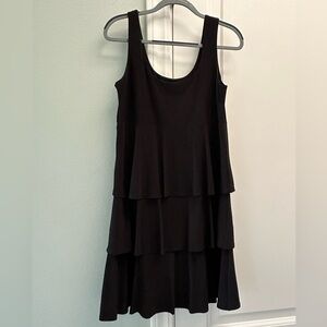 Tiana B Black Tiered Tank Dress, Size M